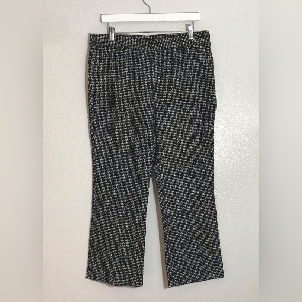 NWT ZARA Black Houndstooth Pants Sz L